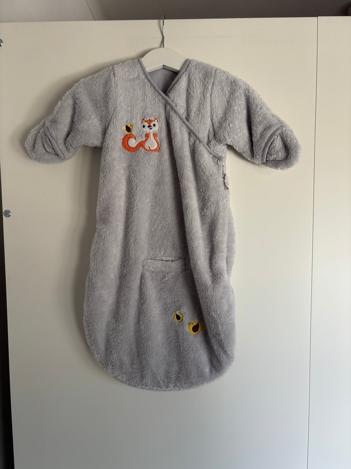 Grijze voetenzak/slaapzak