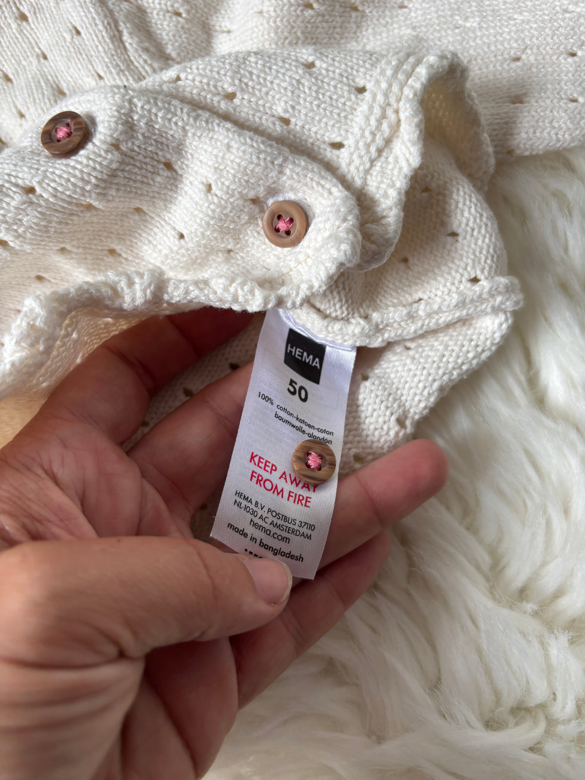 Crèmekleurige cardigan | Hema | 50