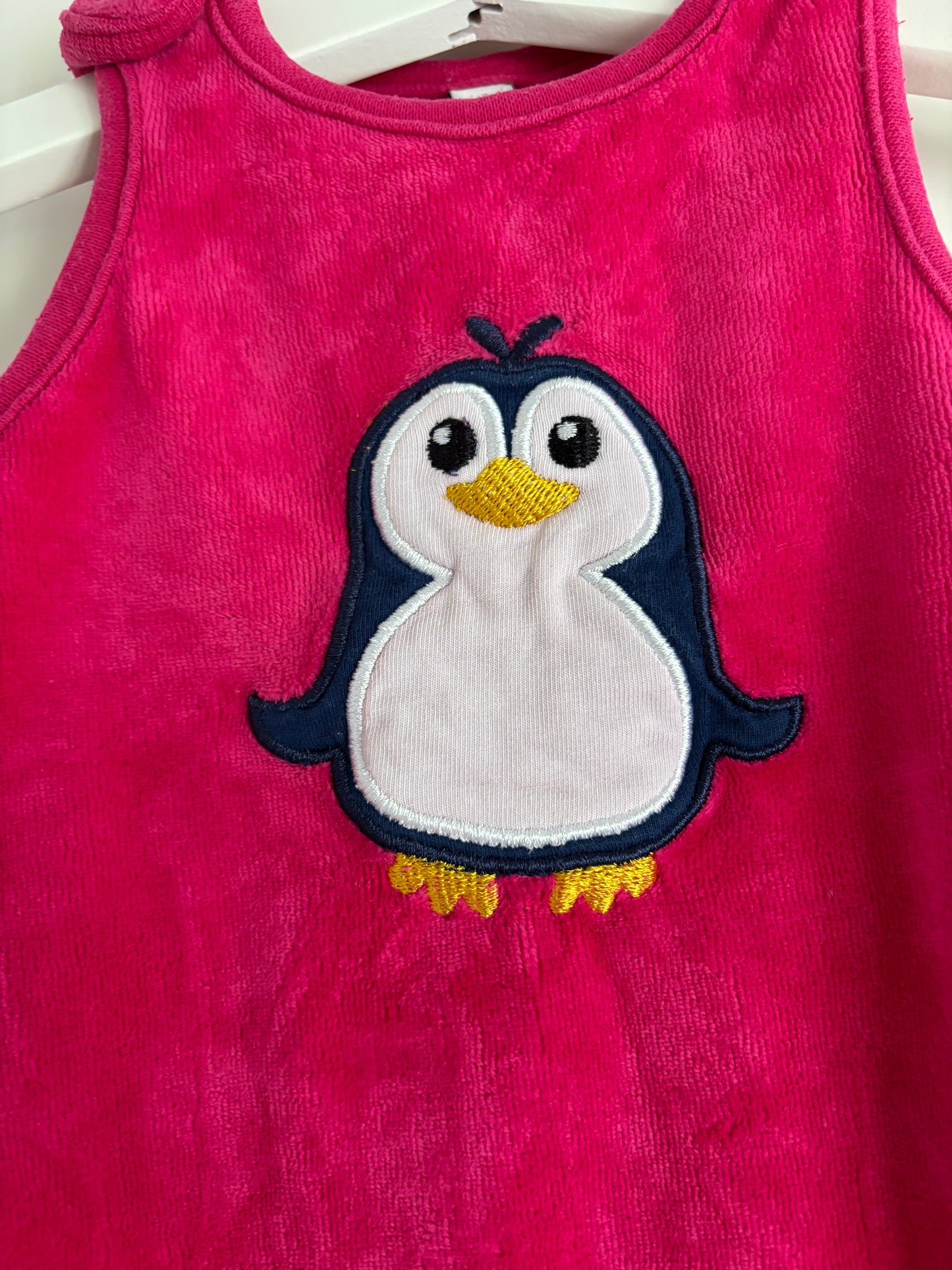 Roze boxpakje zonder mouwen