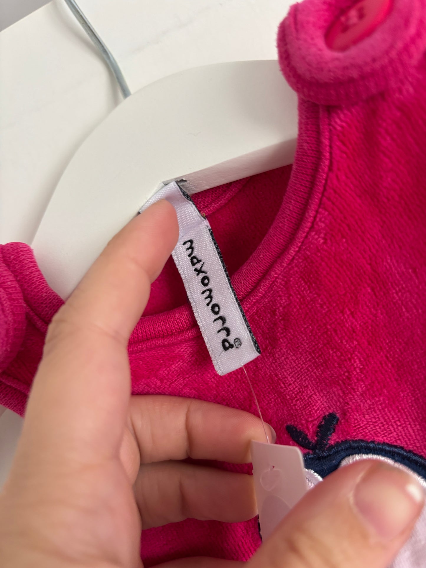 Roze boxpakje zonder mouwen