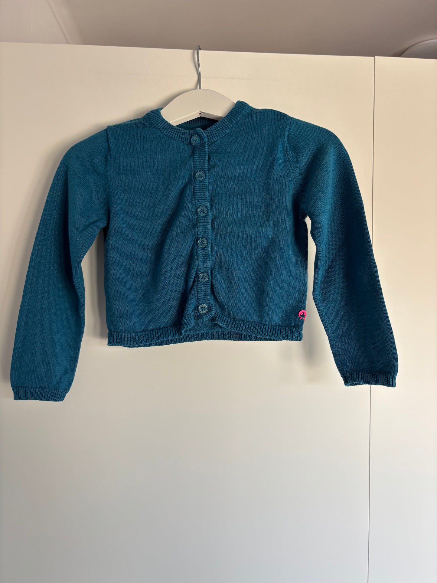 Blauwe cardigan