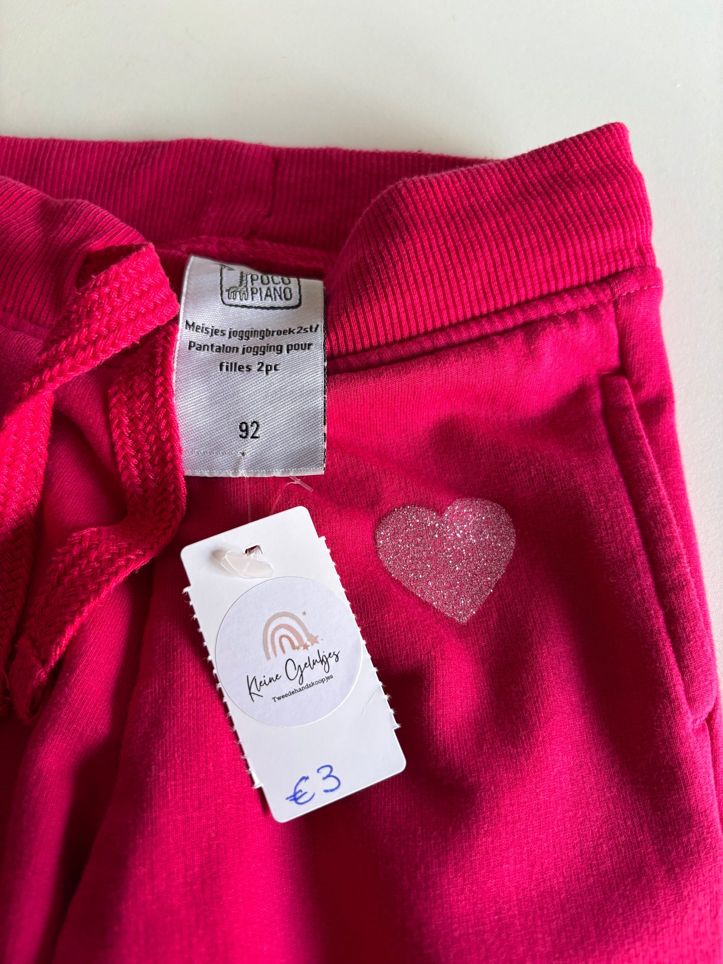Roze joggingbroek