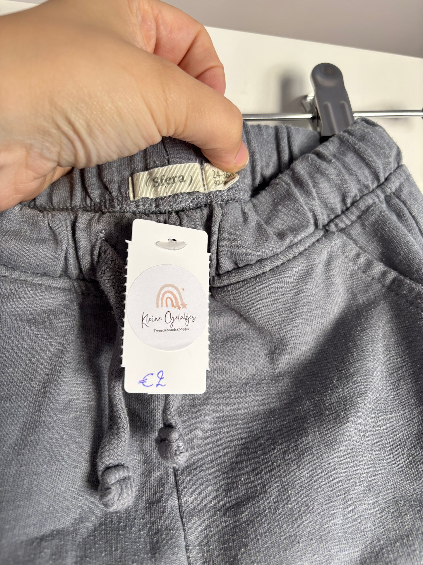 Grijsblauwe joggingbroek