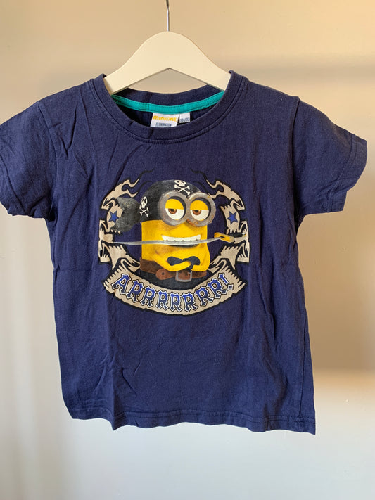 Minions T-shirt 104/110 - zeer goede staat ⚡