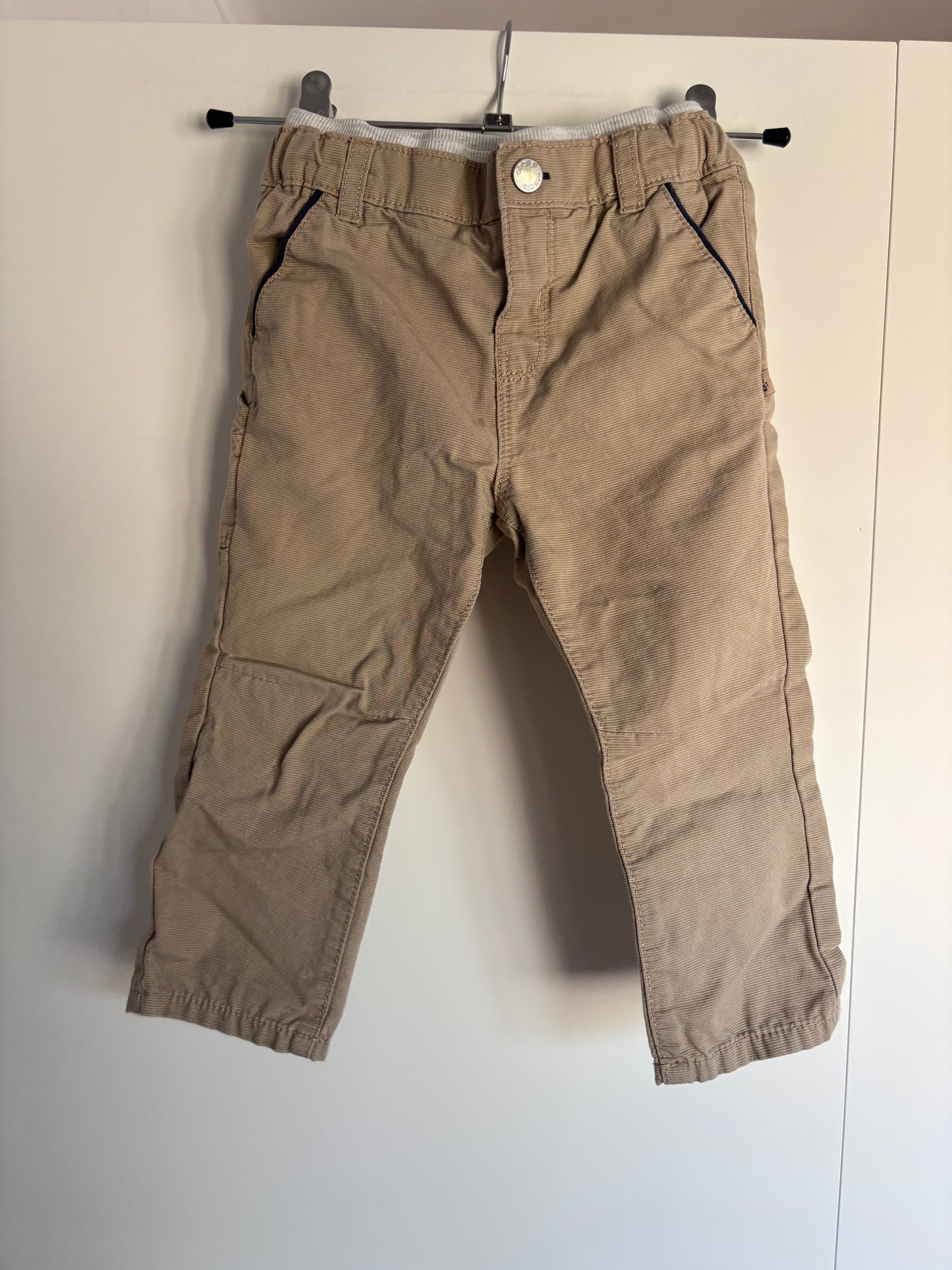 Beige jeansbroek