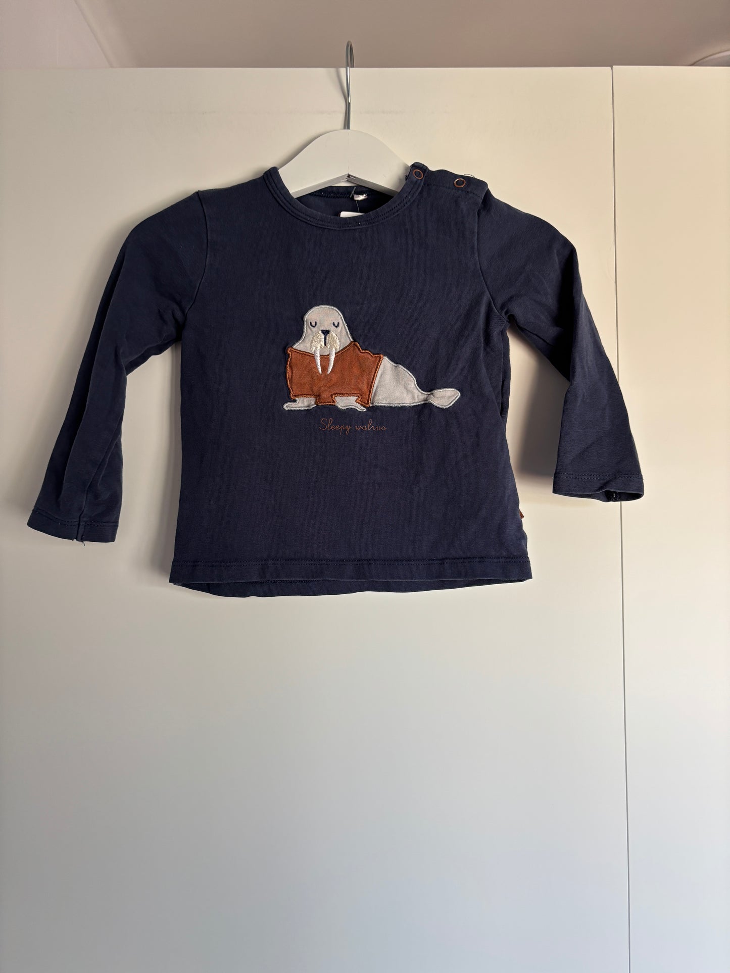 Marineblauwe longsleeve