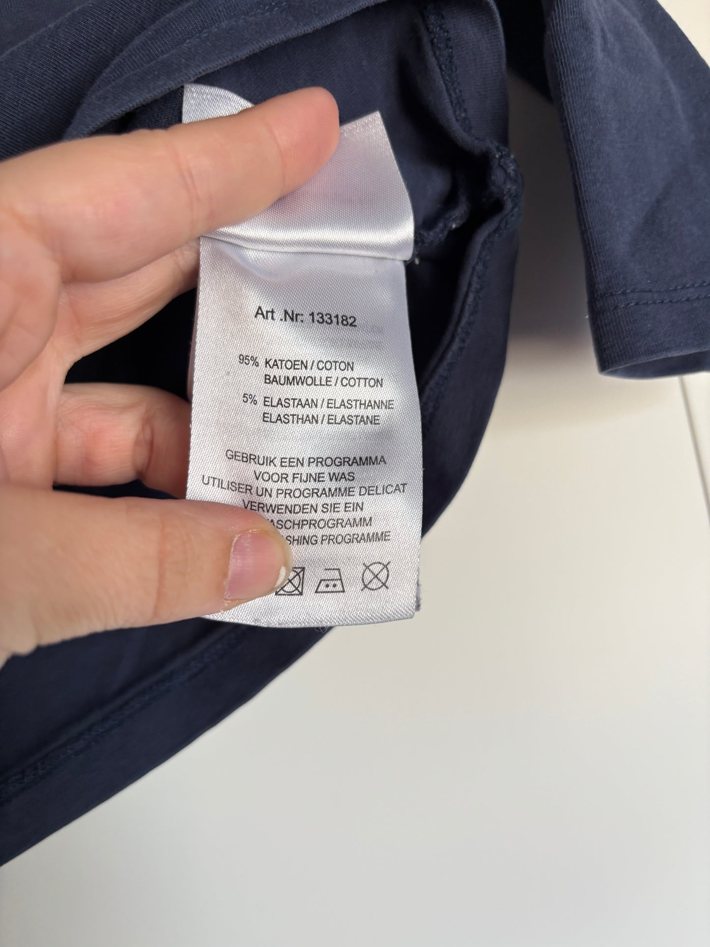 Marineblauwe longsleeve