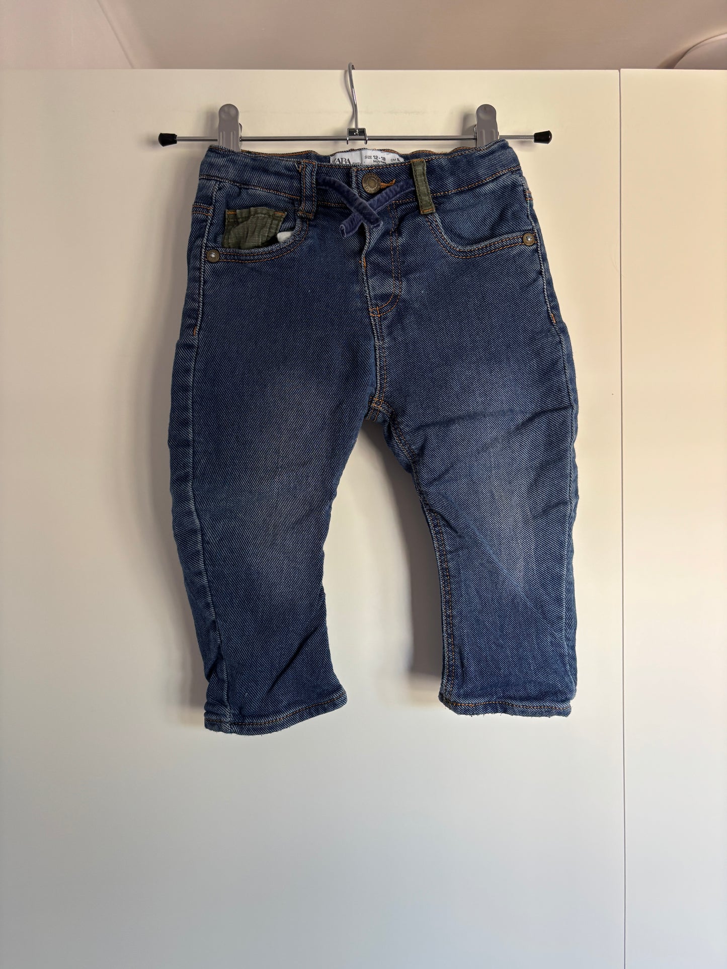 Donkerblauwe jeansbroek