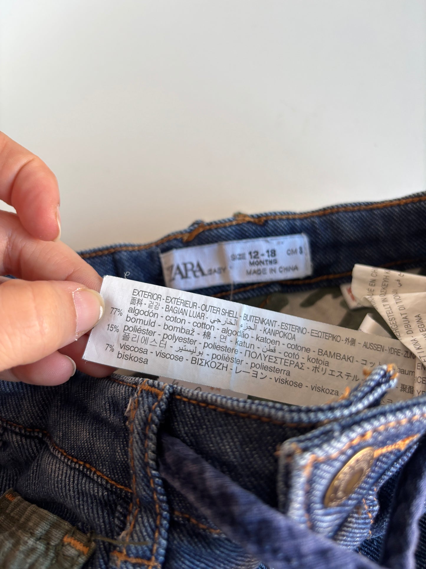 Donkerblauwe jeansbroek