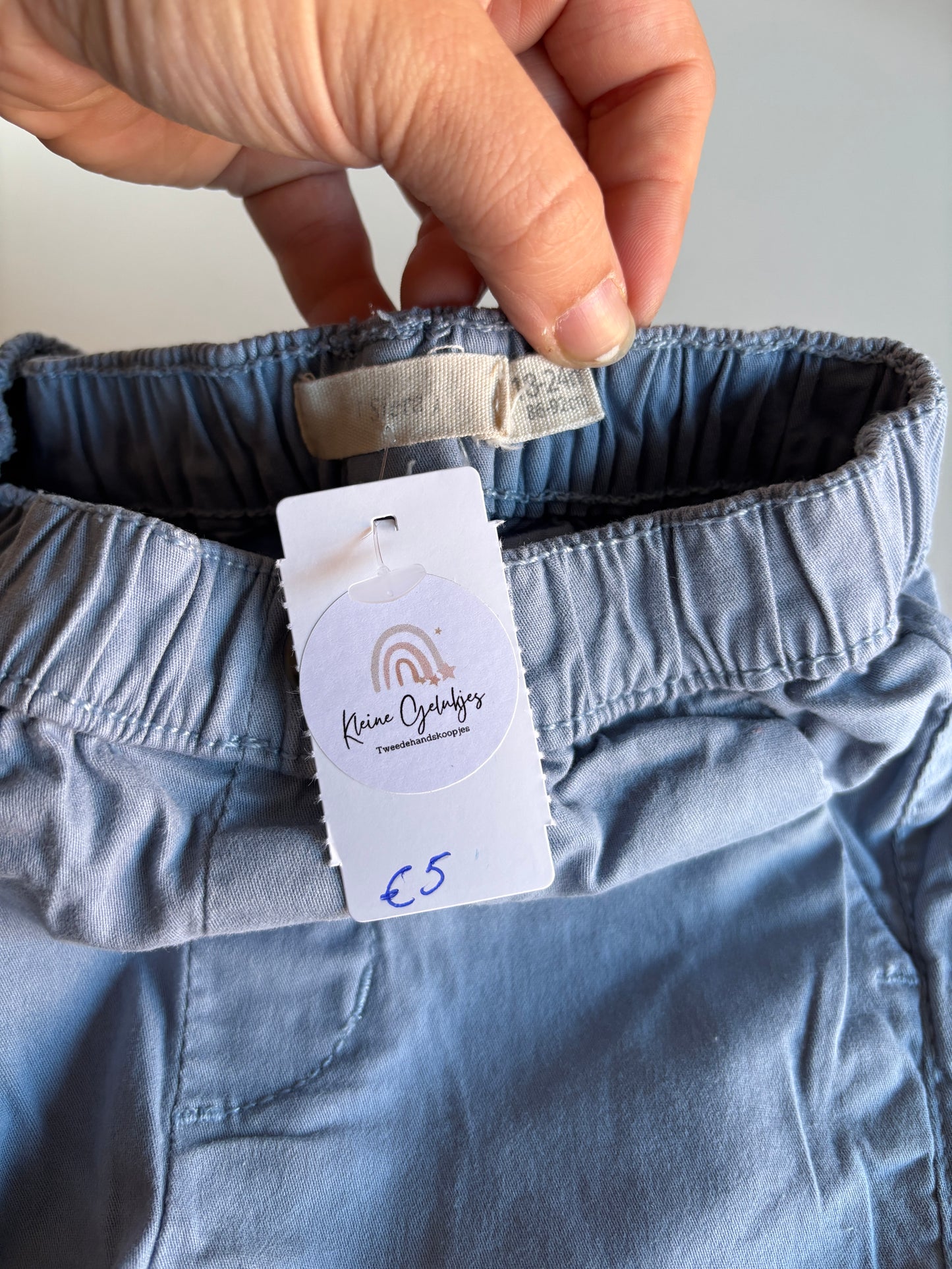 Lichtblauwe jeansbroek