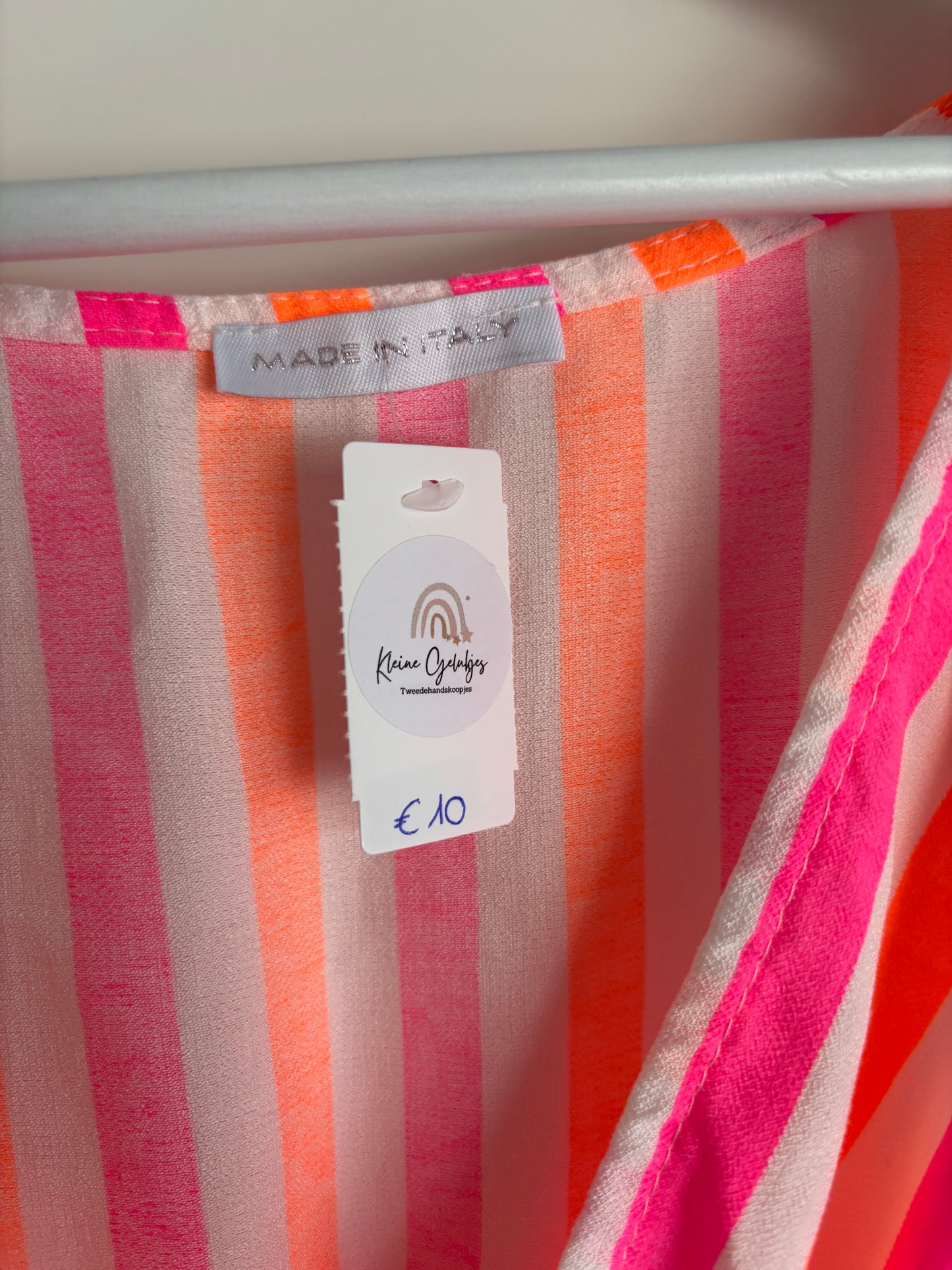 Gestreepte lange jurk