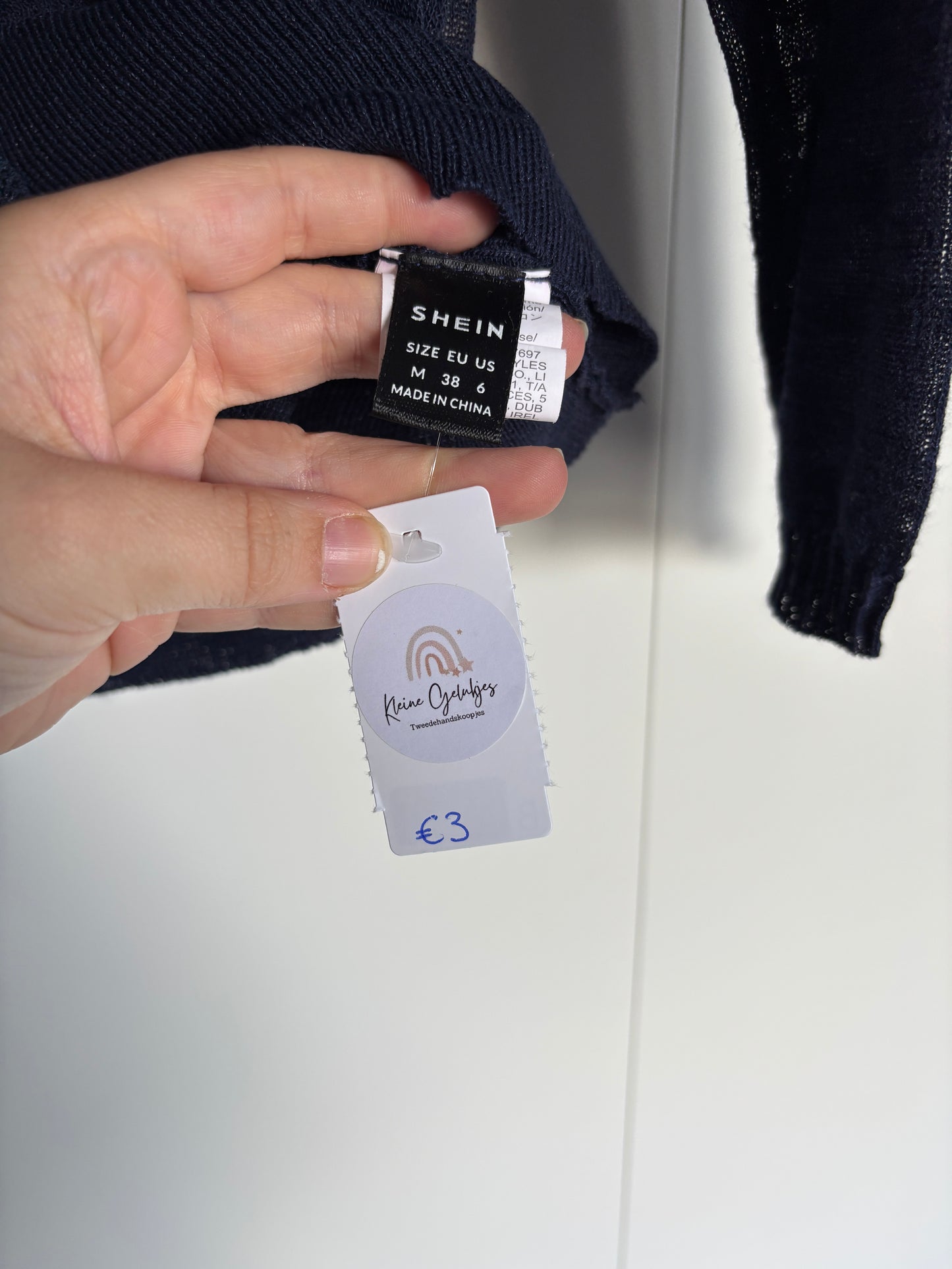 Marineblauwe cardigan