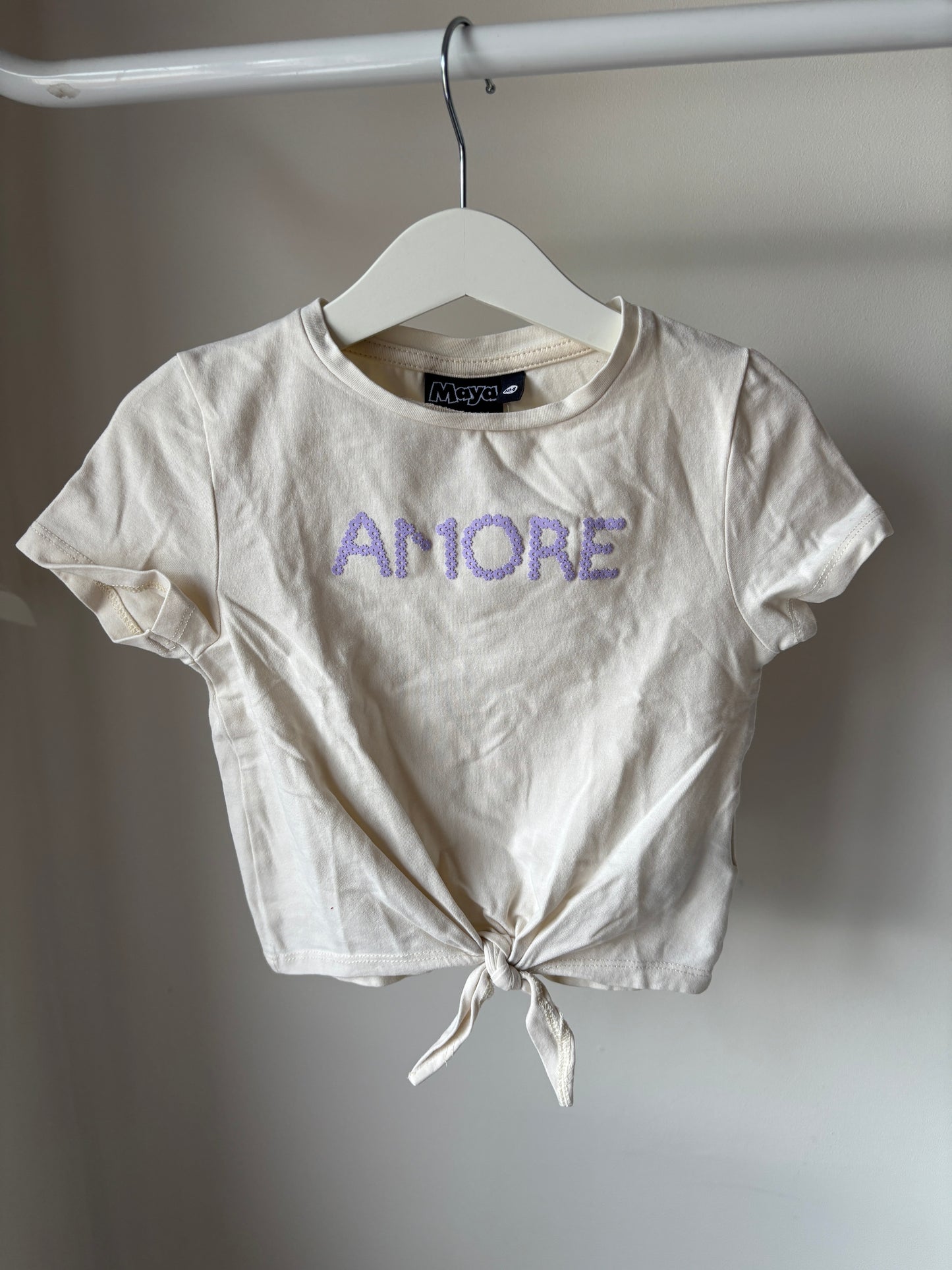 Crèmekleurige t-shirt