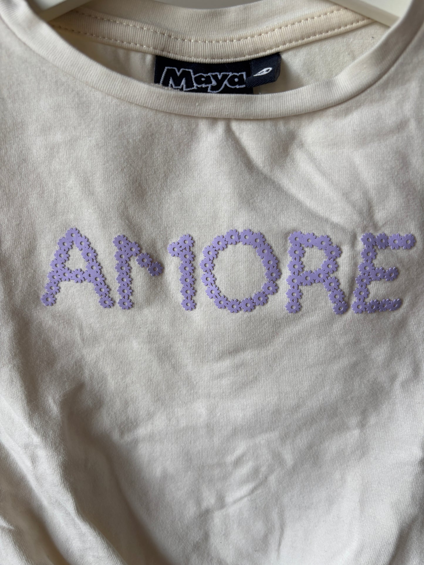 Crèmekleurige t-shirt