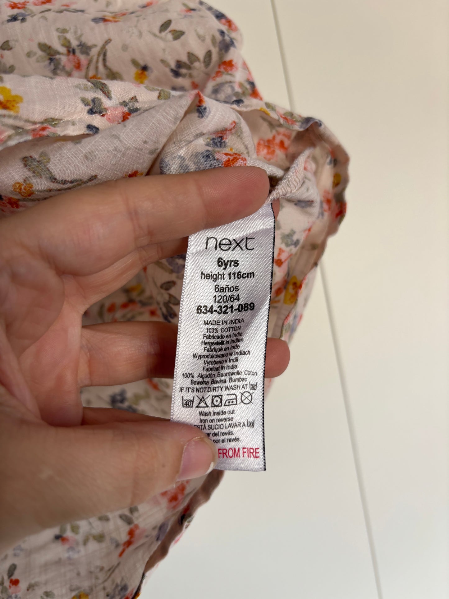 Lichtroze bloemenblouse