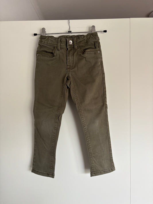 Khaki skinny jeansbroek