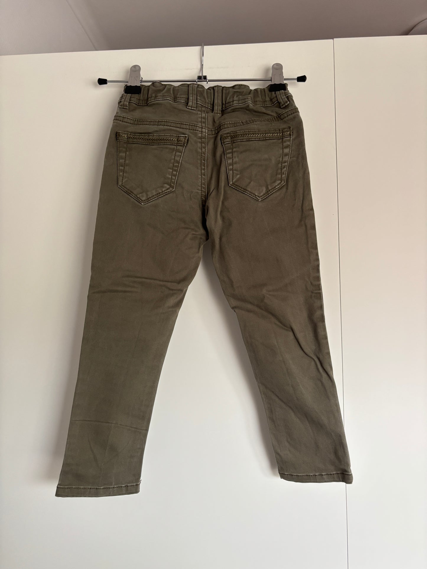 Khaki skinny jeansbroek
