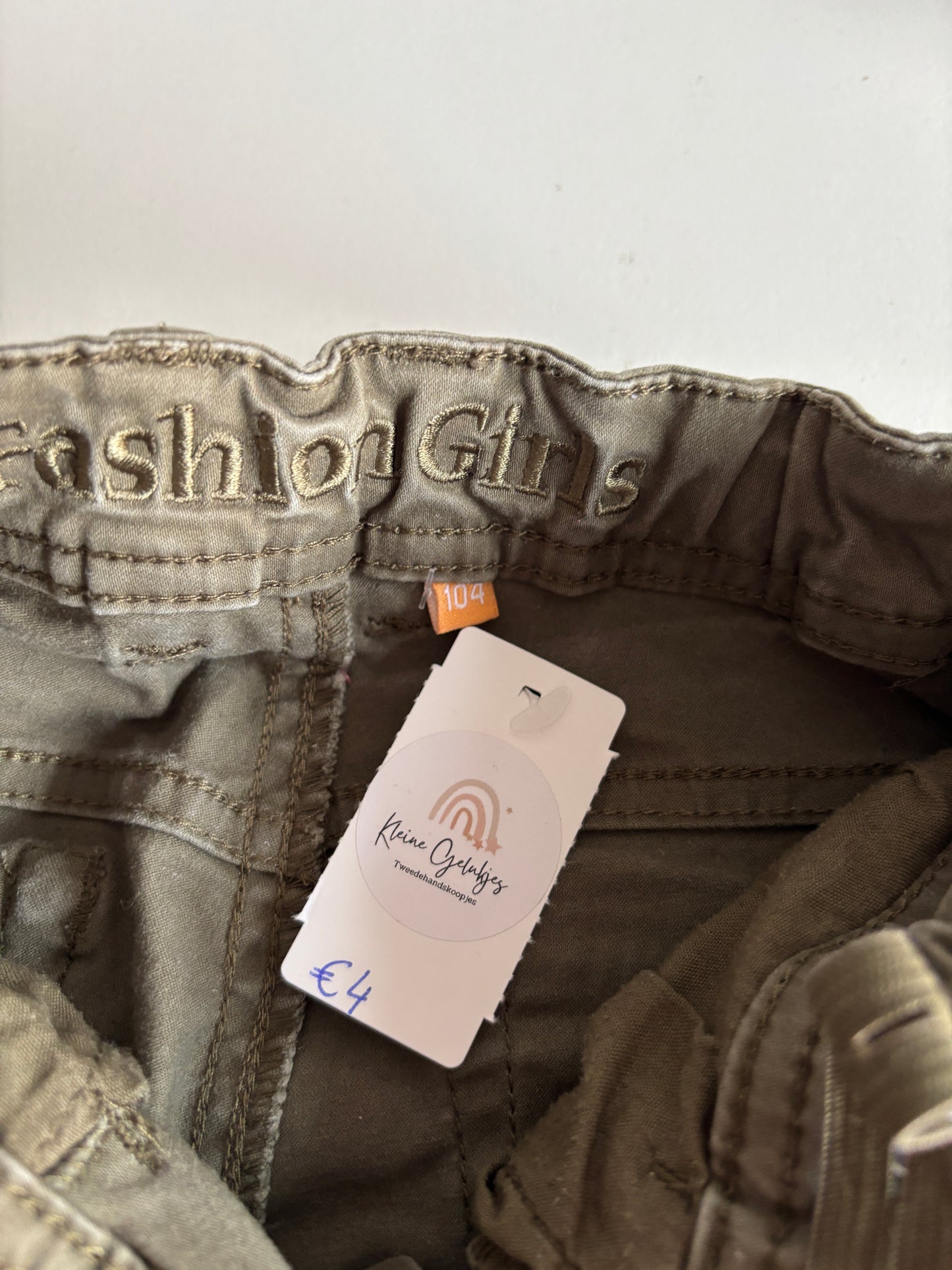 Khaki skinny jeansbroek