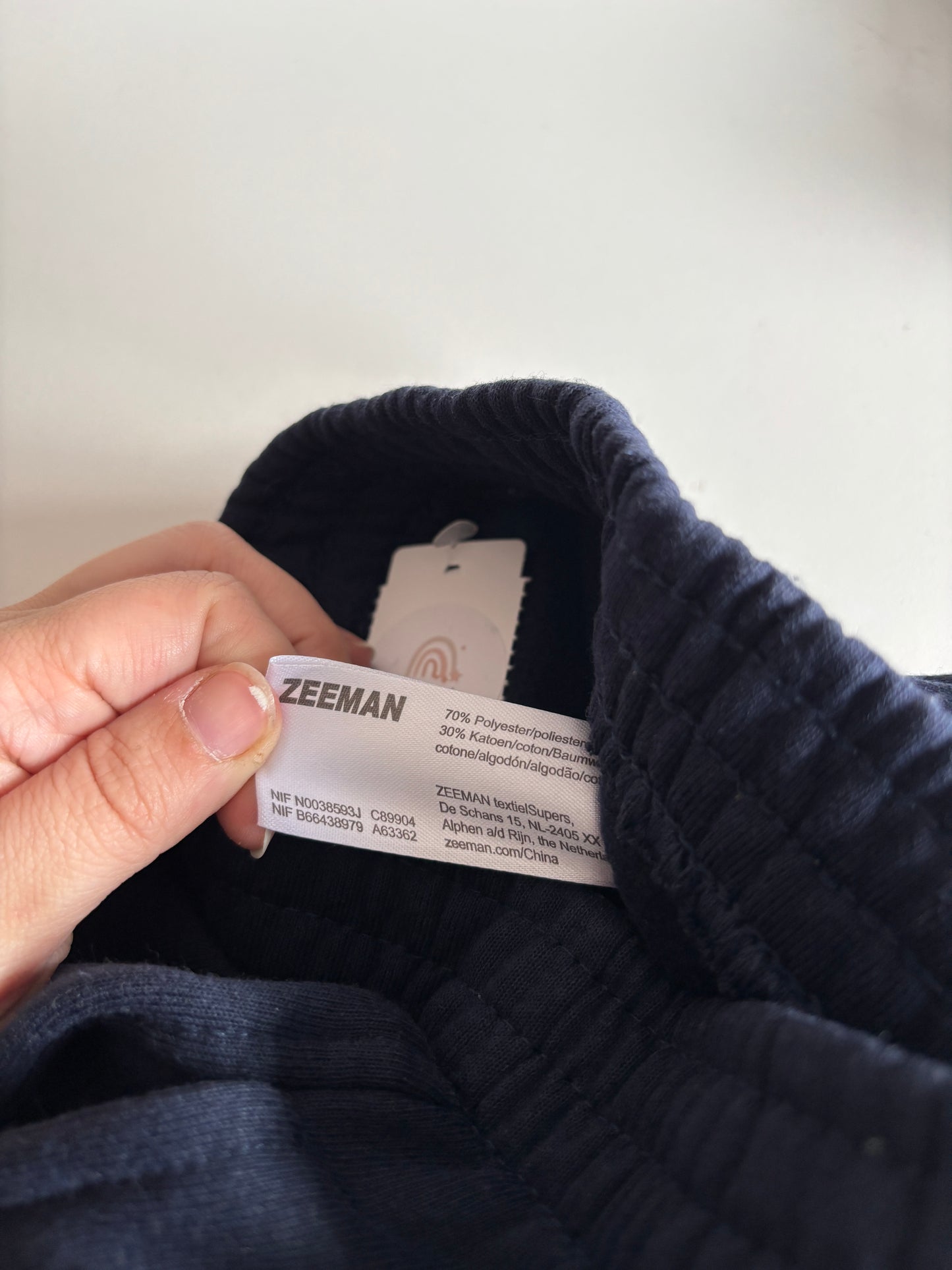 Marineblauwe joggingbroek