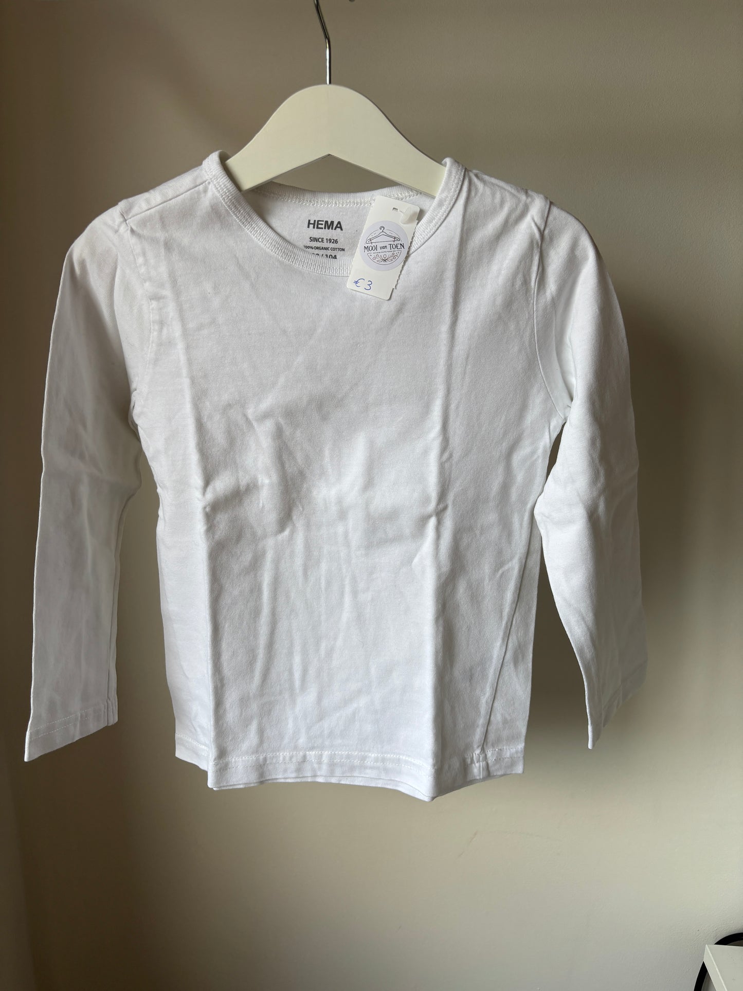 Witte basic longsleeve