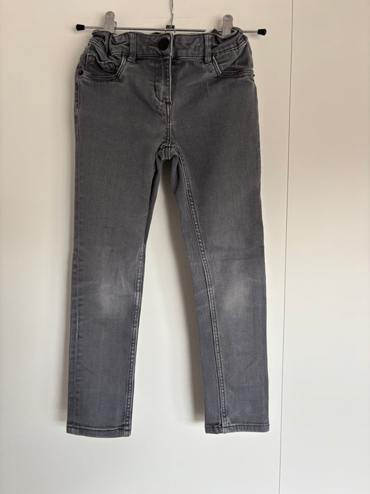 Donkergrijze jeansbroek
