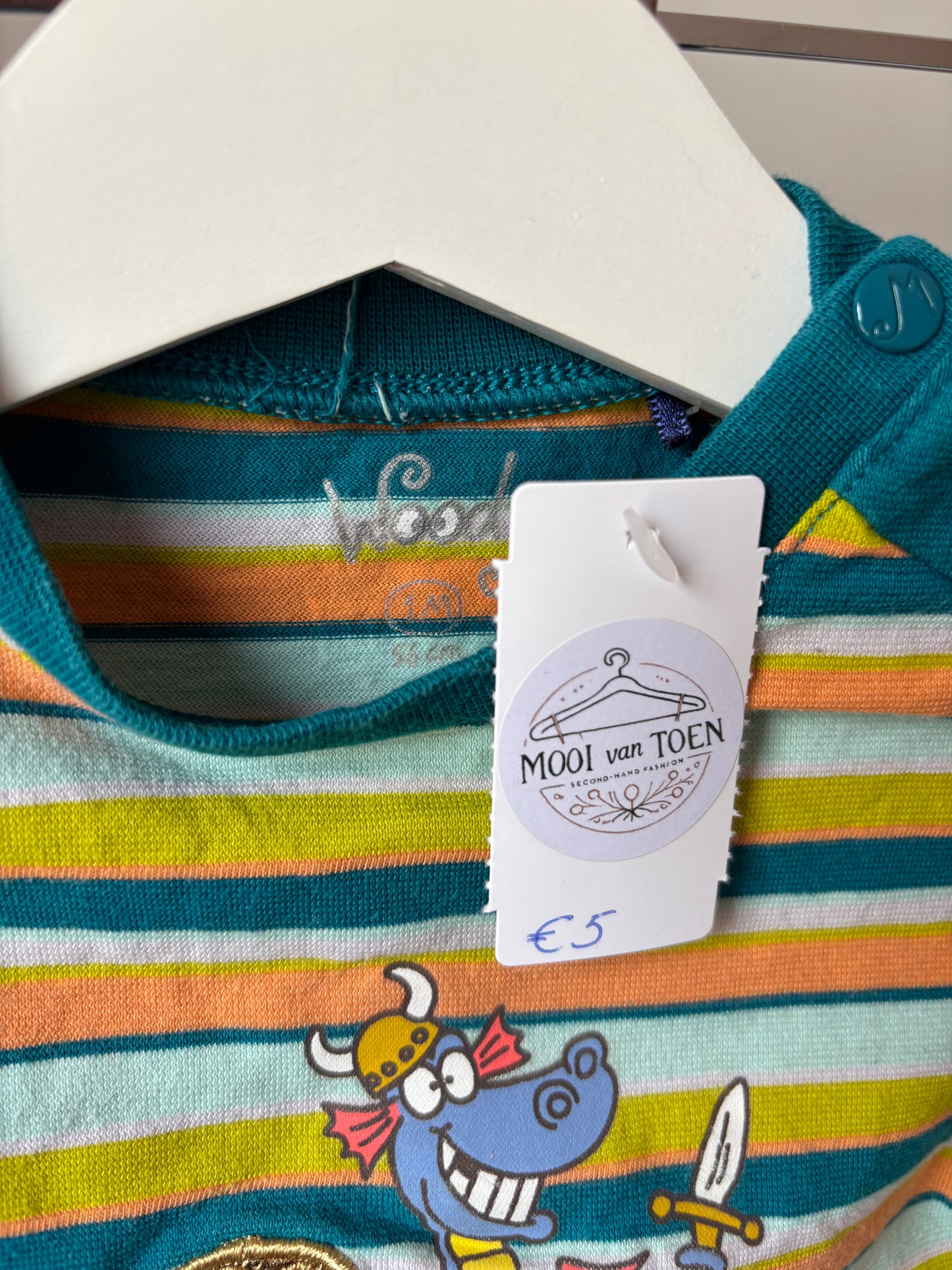 Gestreepte tweedelige pyjama