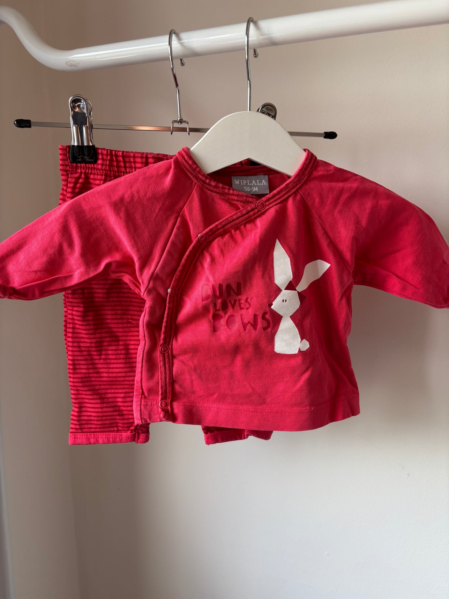 Roze tweedelige pyjama