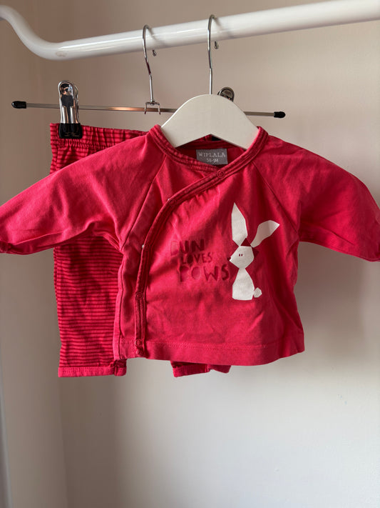 Roze tweedelige pyjama