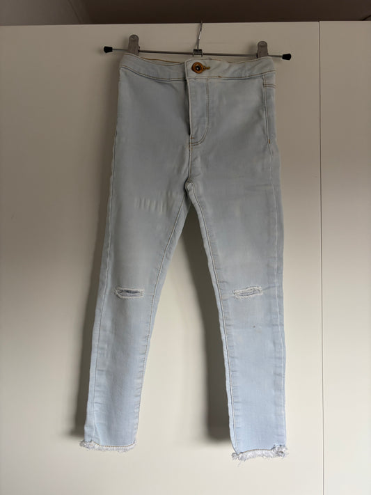 Lichtblauwe jeansbroek
