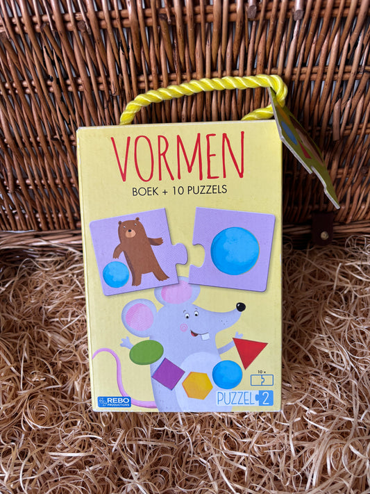 Vormen puzzelboek | Rebo | 2+
