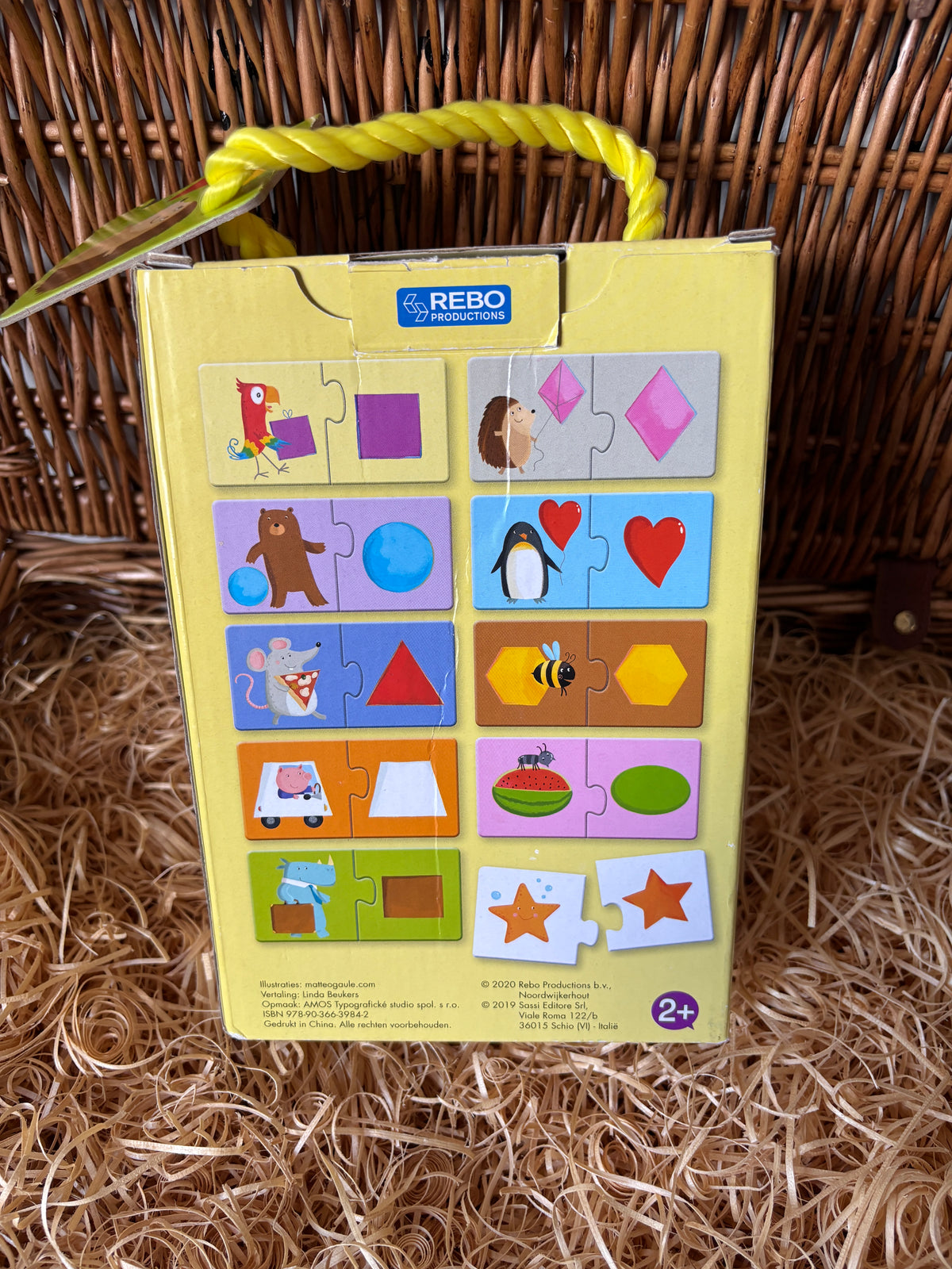 Vormen puzzelboek | Rebo | 2+