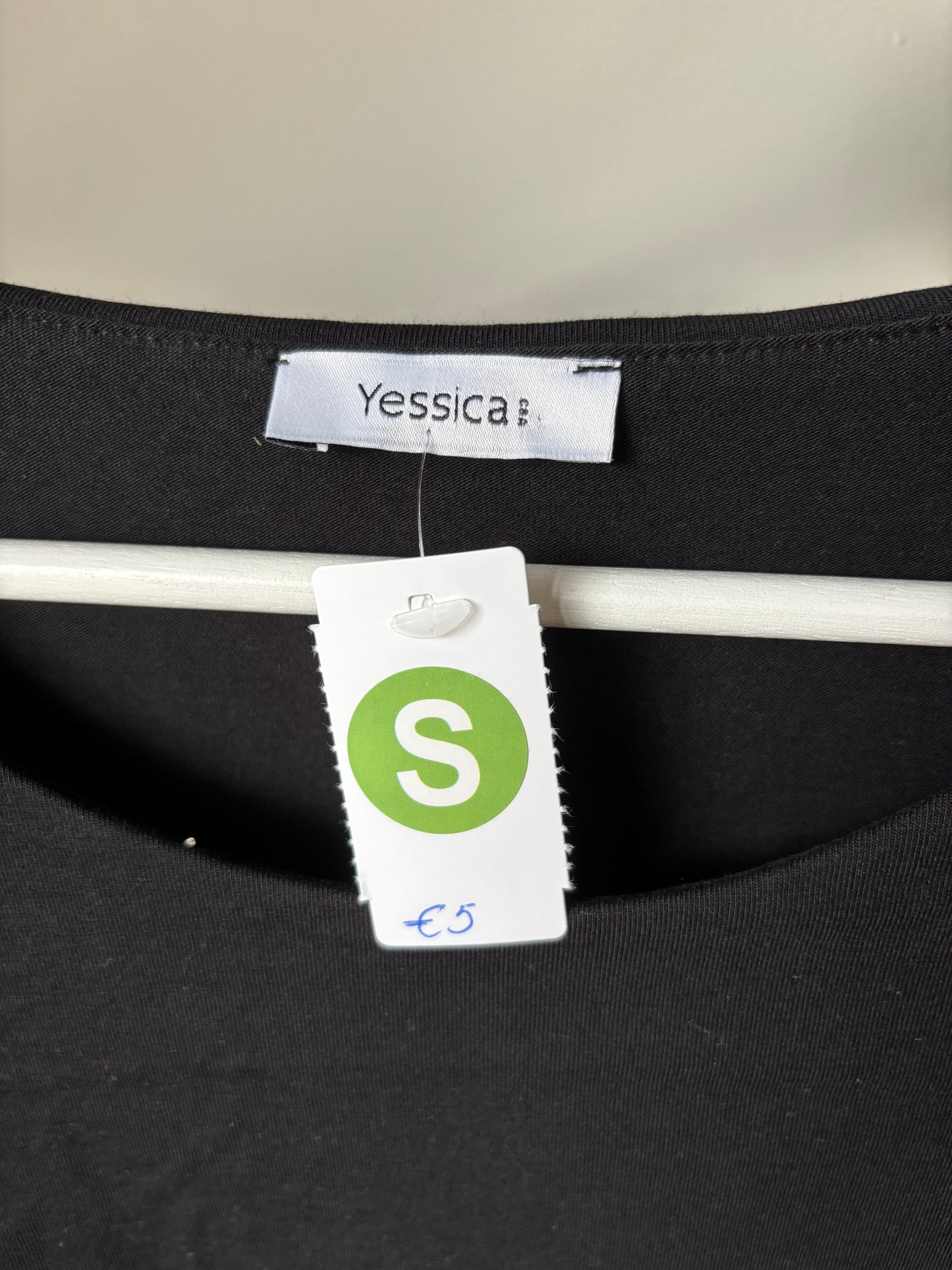 Zwarte zwangerschapsjurk