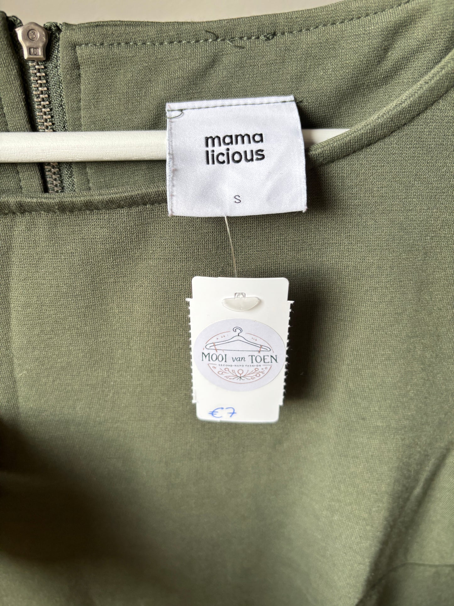 Khaki zwangerschapsjurk