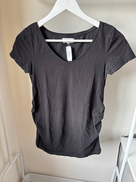 Zwart basic zwangerschapst-shirt