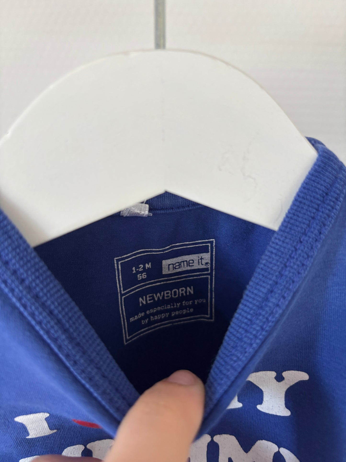 Blauwe longsleeve "I love my mummy"