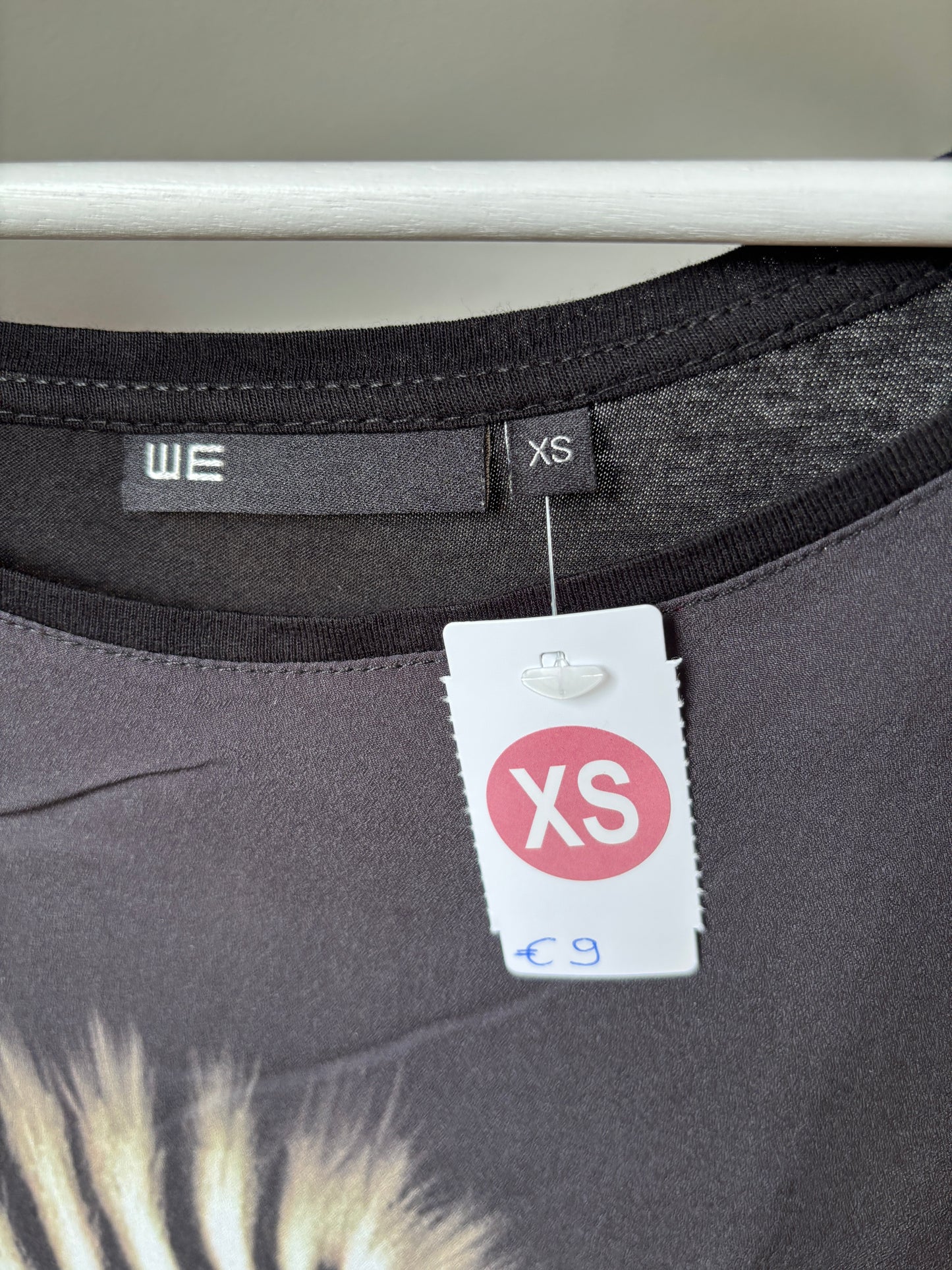 Zwarte jurk met zebra