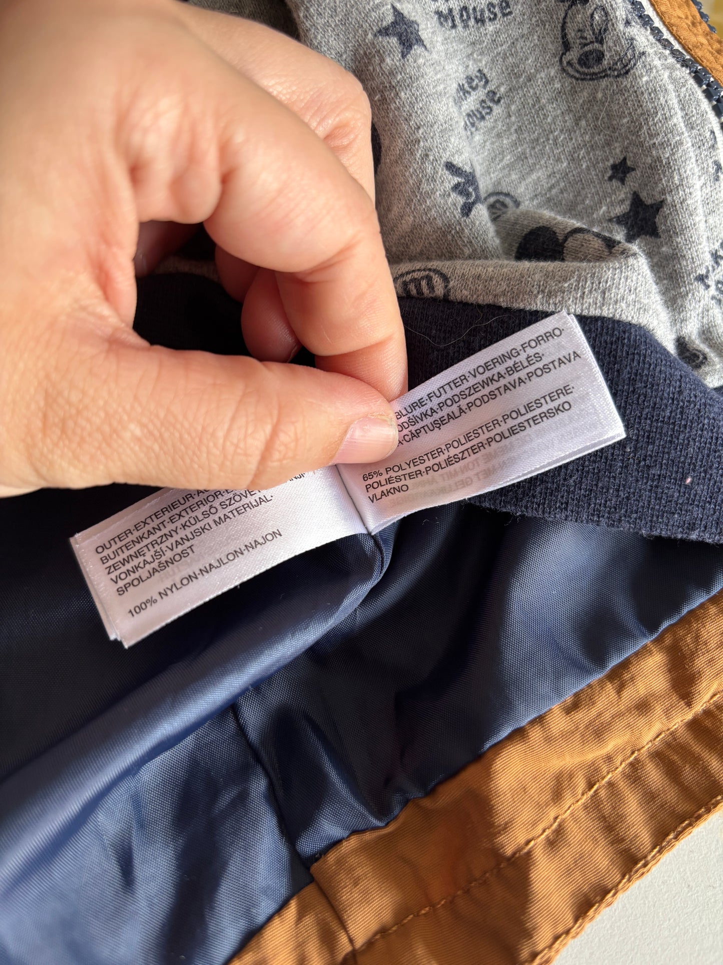 Bruine regenjas Mickey Mouse