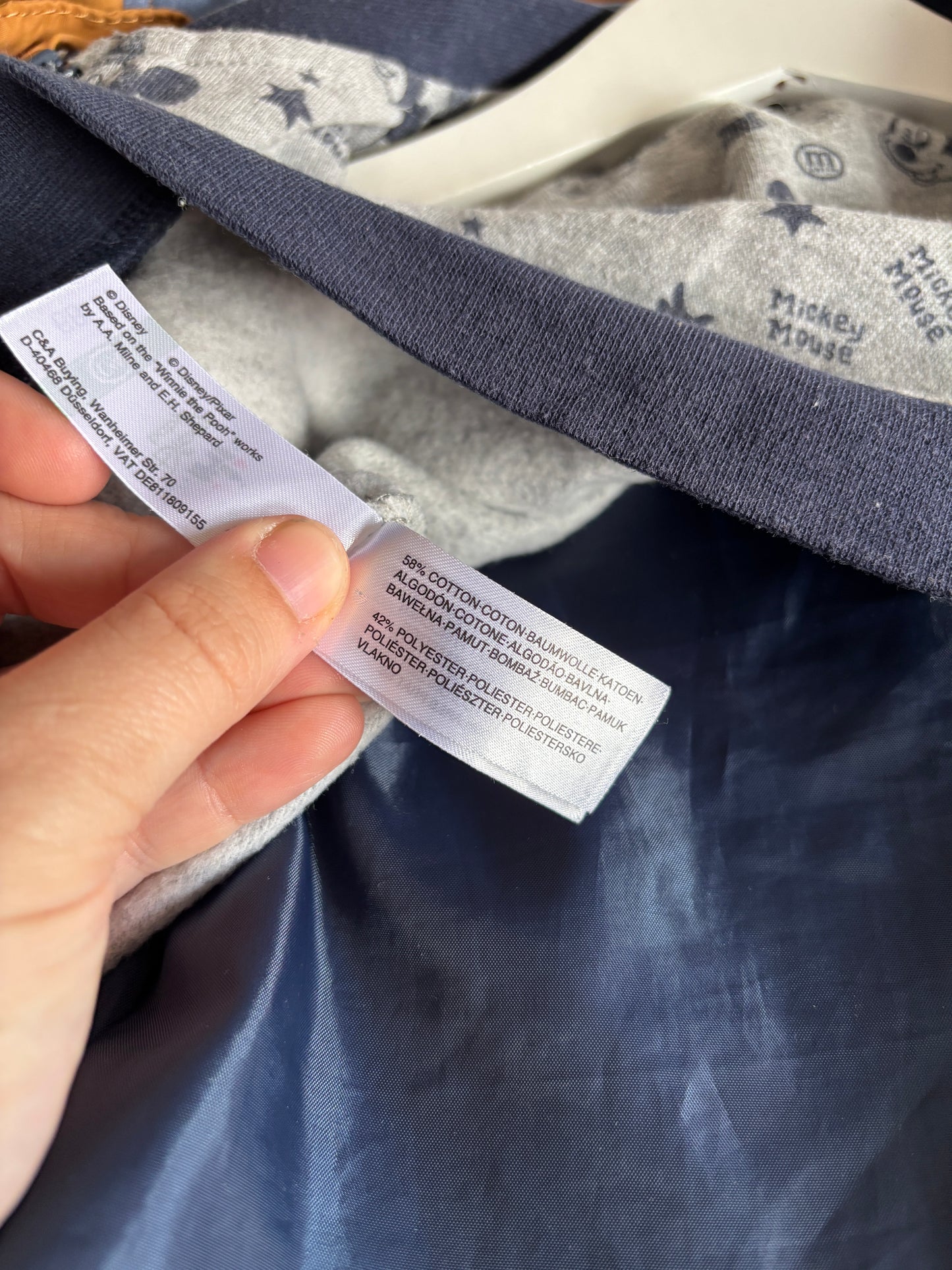 Bruine regenjas Mickey Mouse