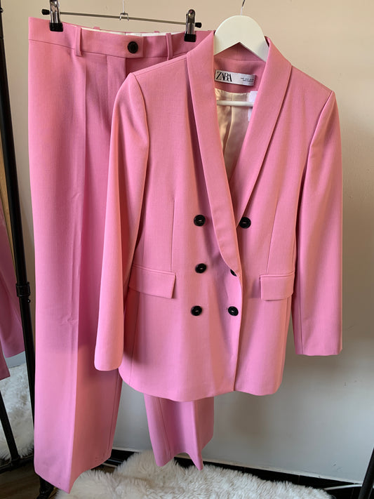 Zara roze maatpak S - nieuw ⭐