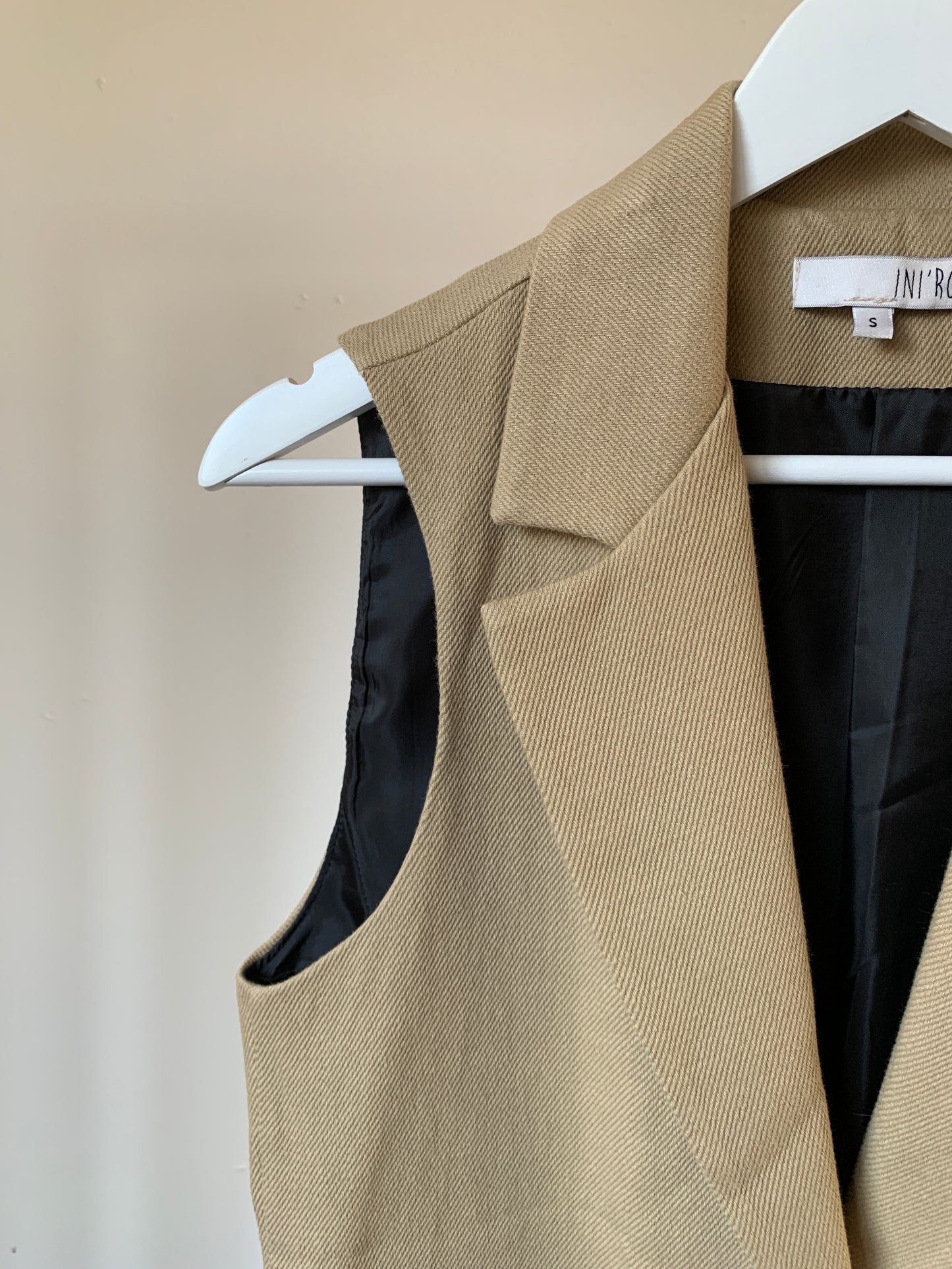 INI'RO beige gilet S - zeer goede staat ⭐
