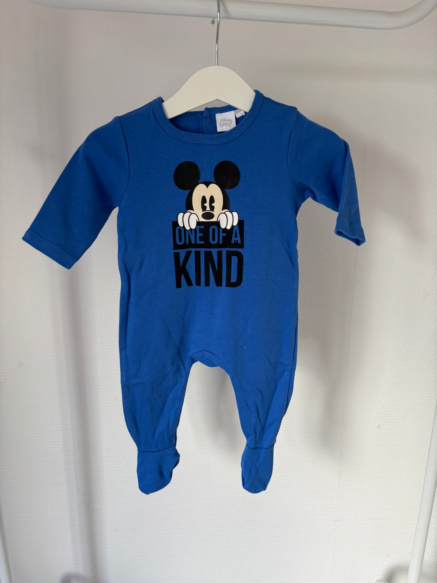 Blauwe eendelige pyjama Mickey Mouse