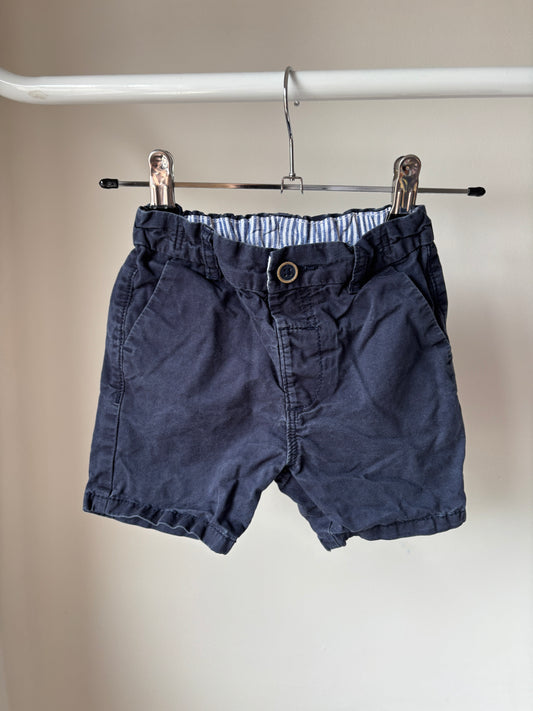 Marineblauwe bermuda