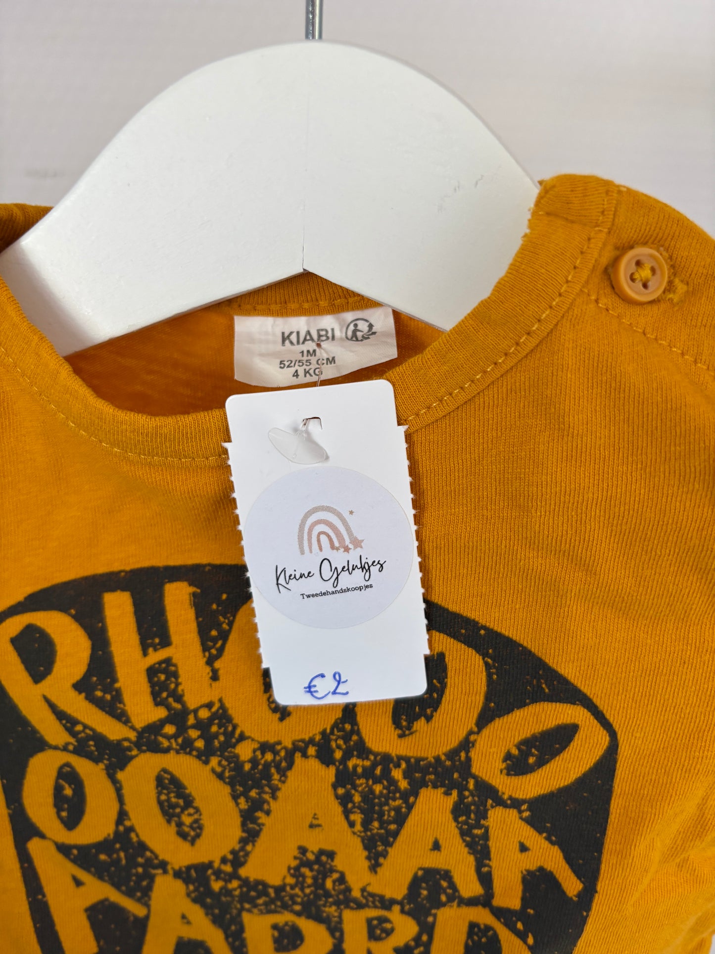 Mosterdgele longsleeve "Rhoar"