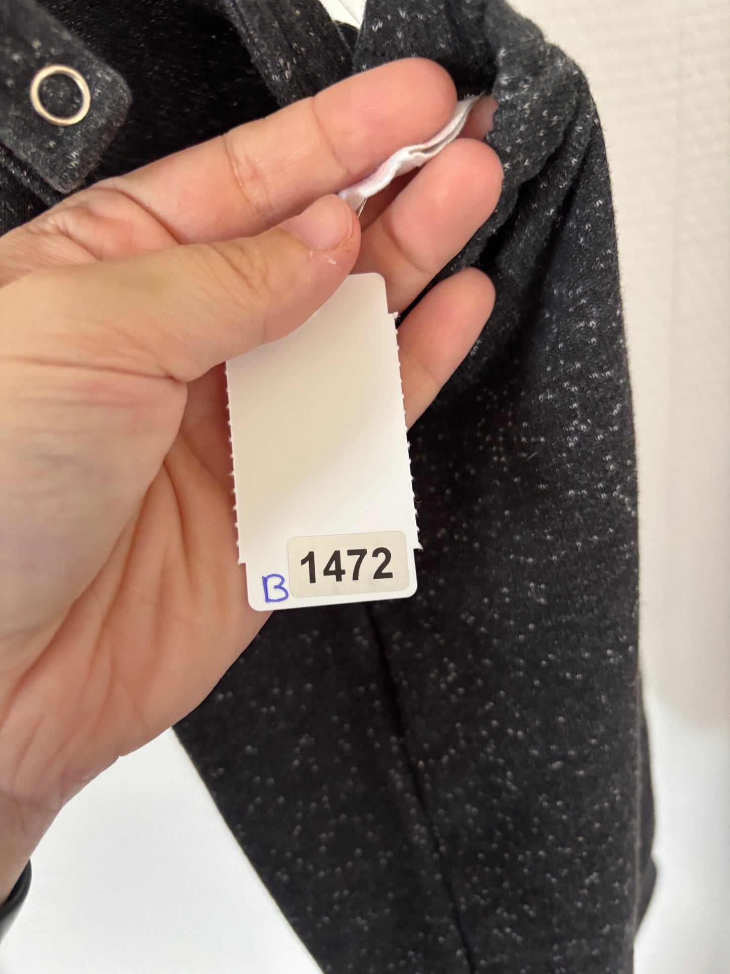 Donkergrijze/zwarte salopette