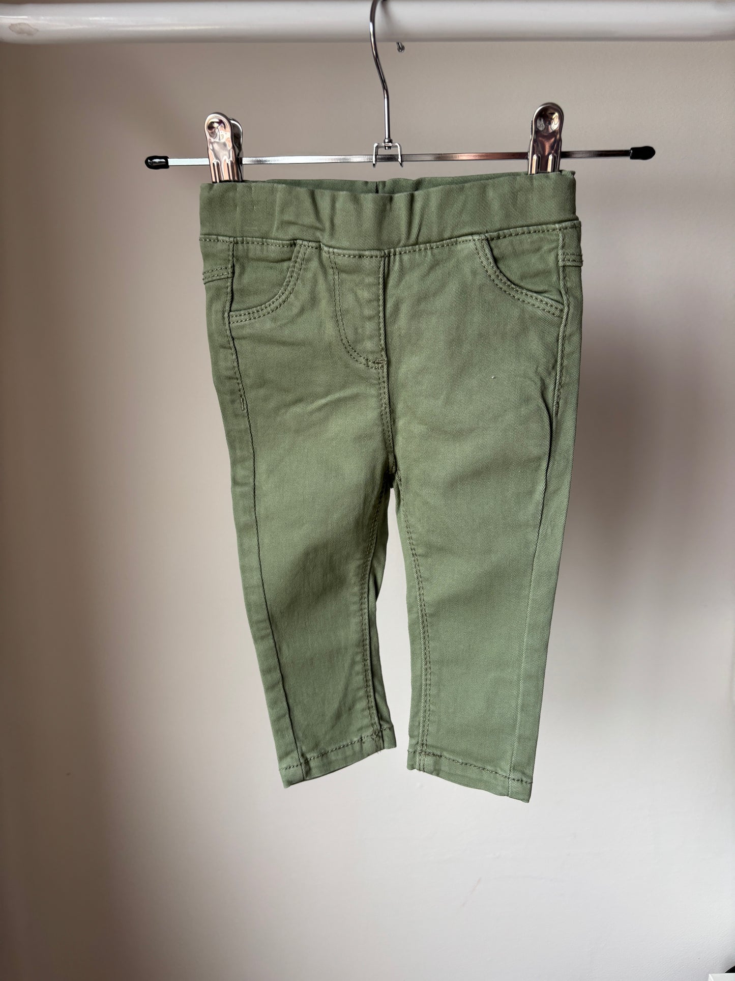 Khaki jeansbroek