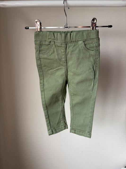 Khaki jeansbroek
