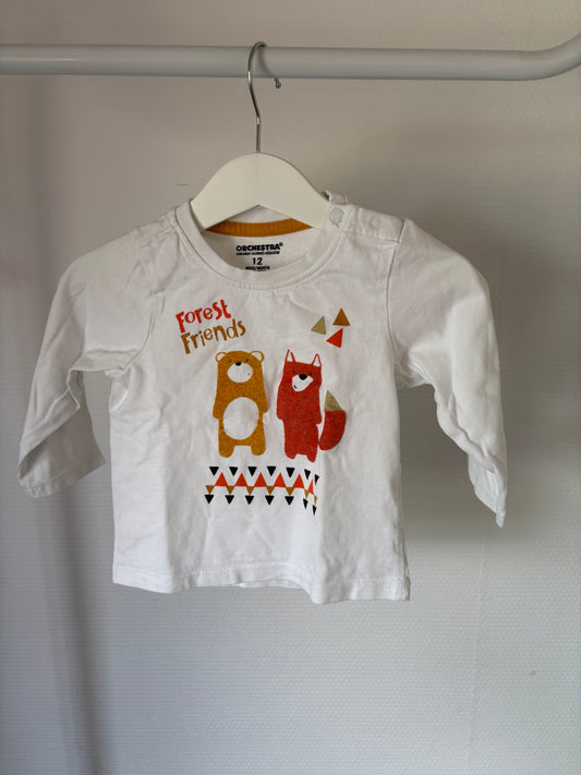 Witte herfstlongsleeve