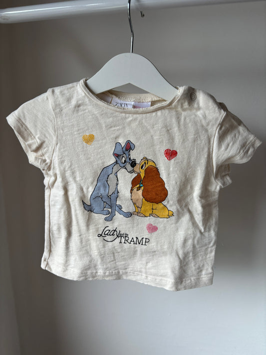 Crèmekleurige t-shirt