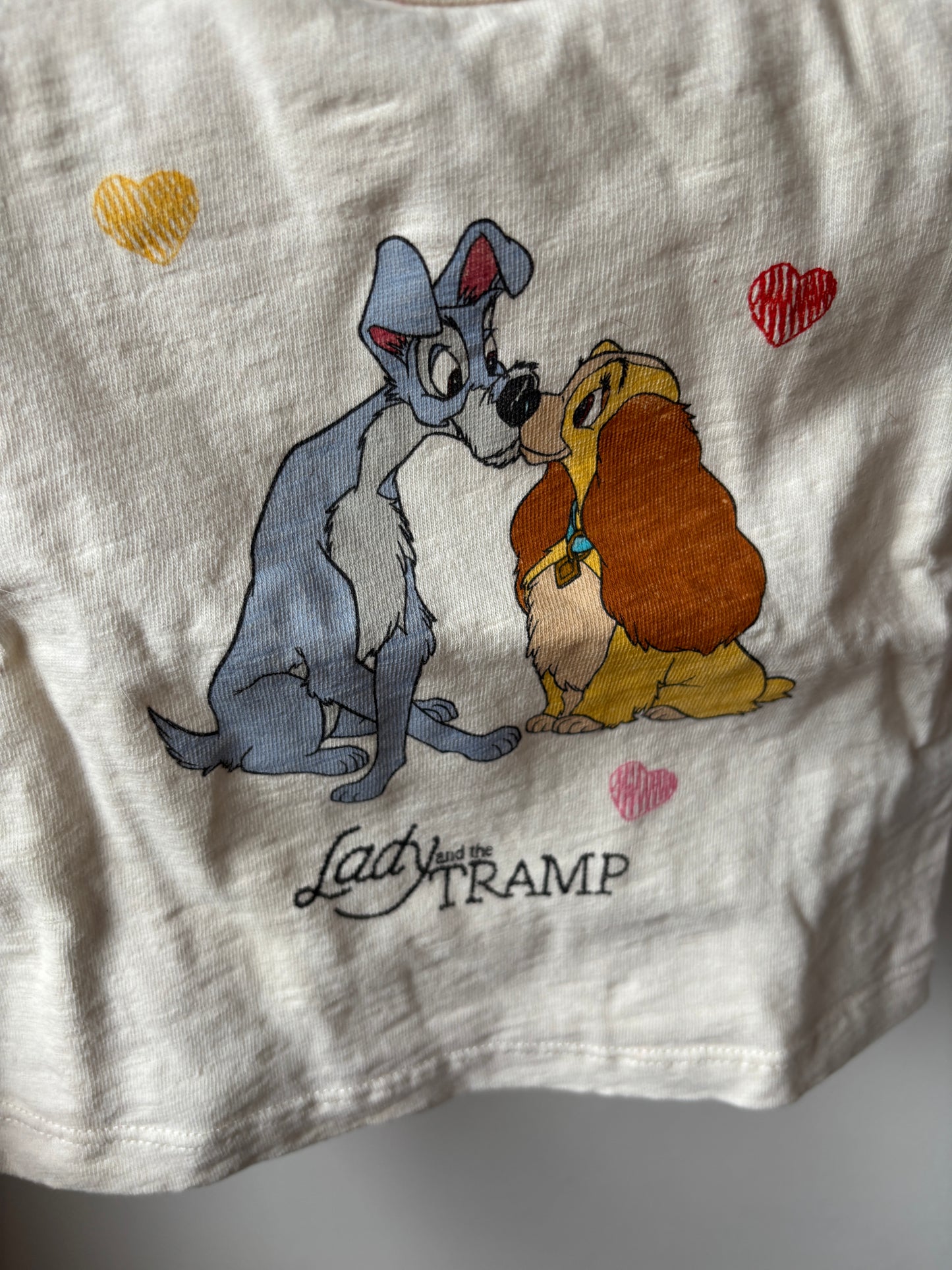 Crèmekleurige t-shirt