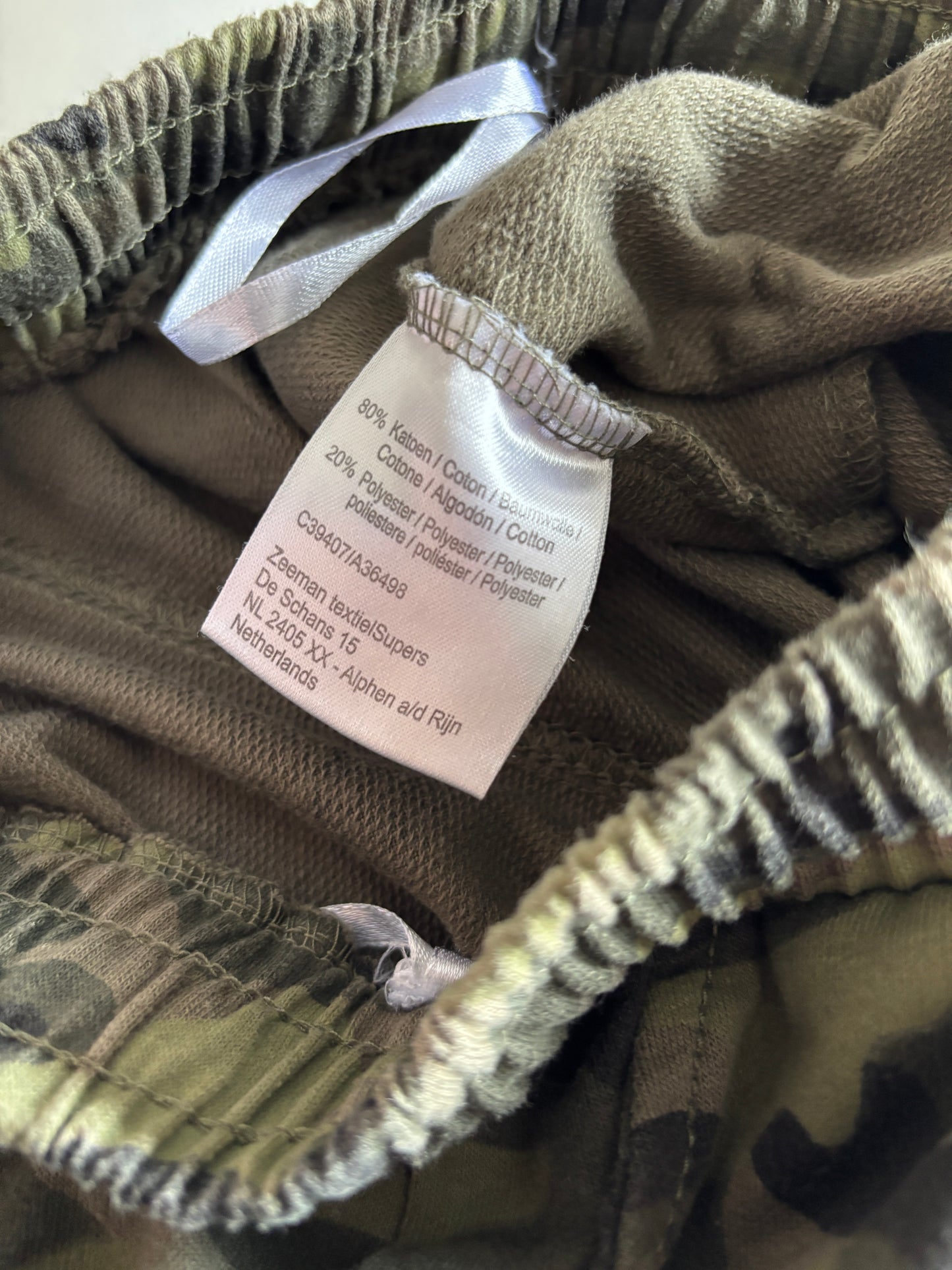 Joggingbroek met camouflageprint